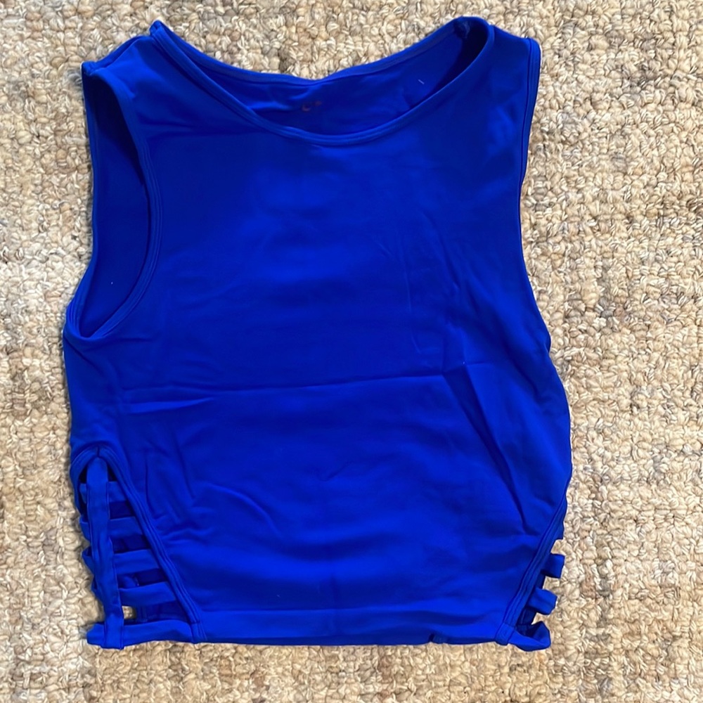 Cobalt blue workout top
